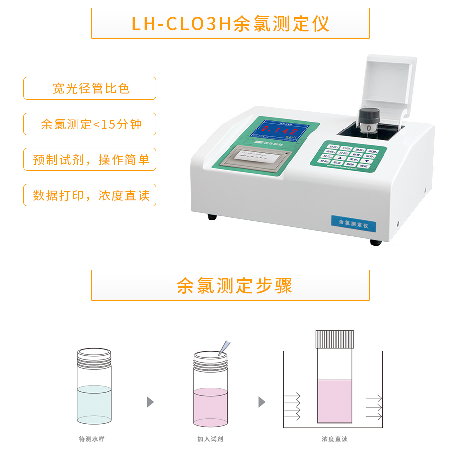 连华科技LH-CLO3H余氯测定仪