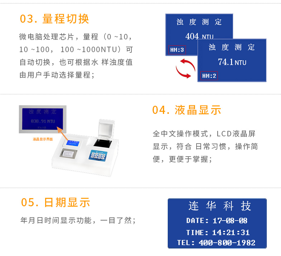 连华科技LH-NTU3M1000浊度仪