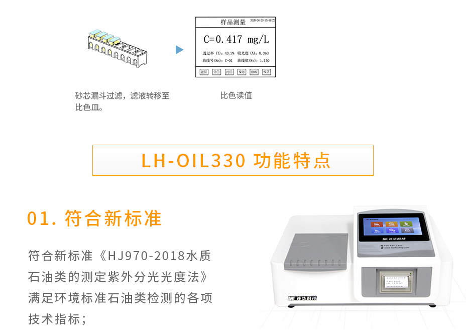 连华科技LH-OIL330紫外测油仪
